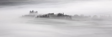 Swirling mist near Chagford